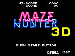 Maze Hunter 3-D title screen