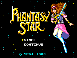 Phantasy Star title screen
